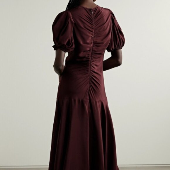 Ulla Johnson Burgundy Midi Dress - Picture 3 of 10